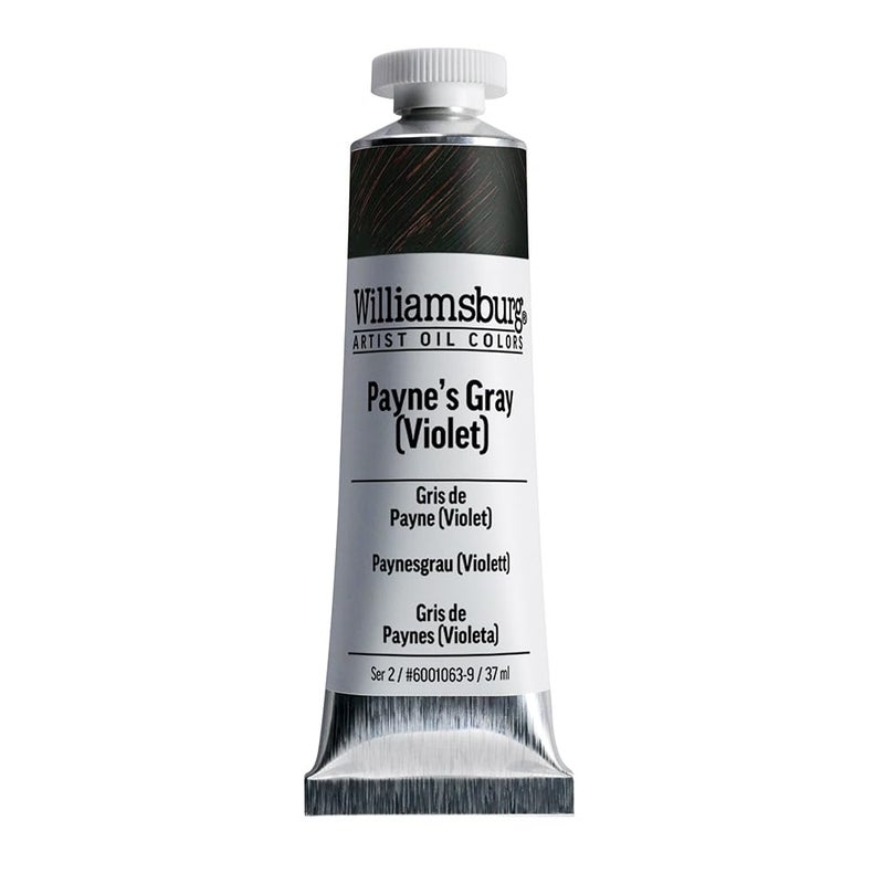 Williamsburg Artist Oil Colors by GOLDEN, Payne's Gray (Violet), 37 ml tube, Professional Oil Paint, Semi-Opaque - Image 1